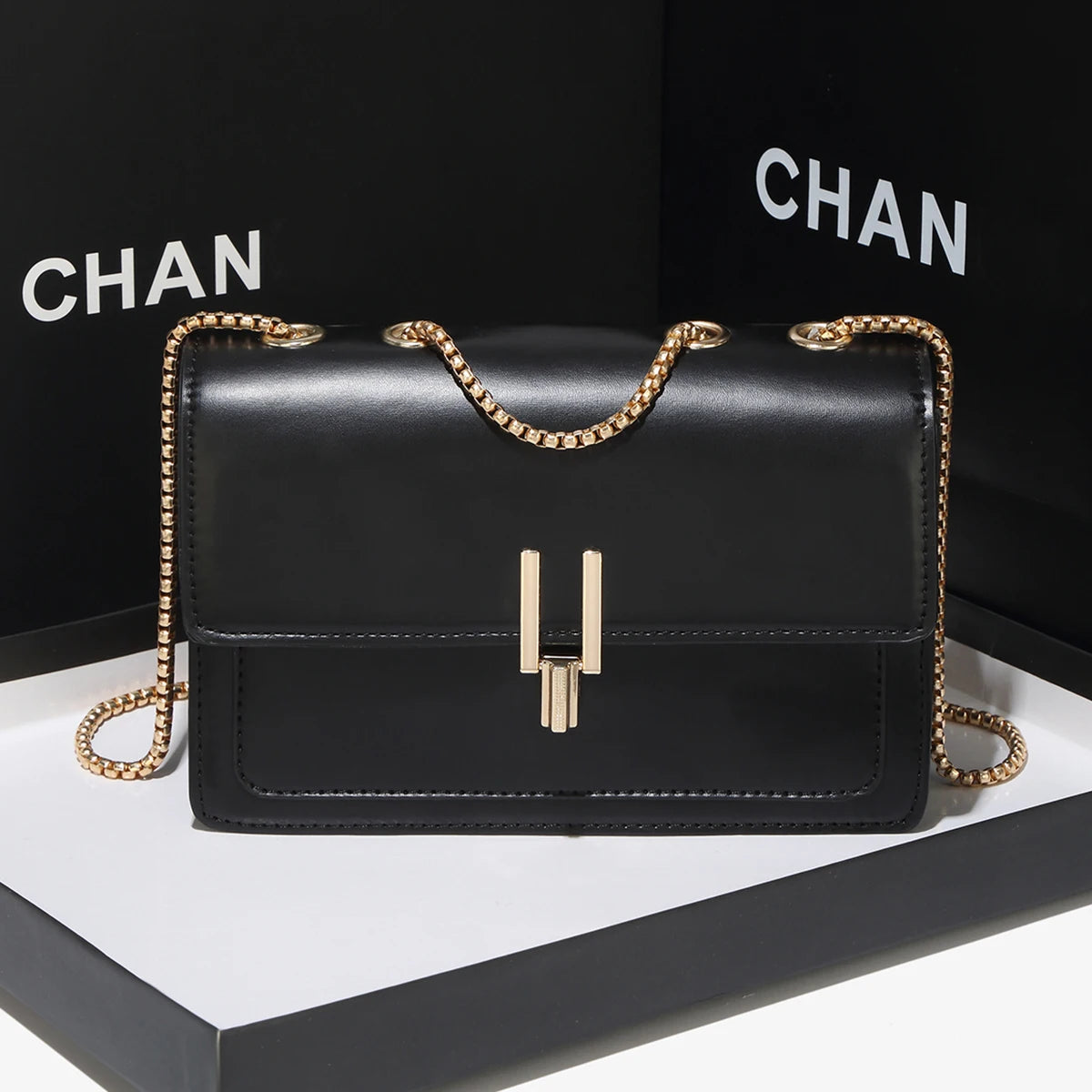 Belt decoration flip cover handbag crossbody bag