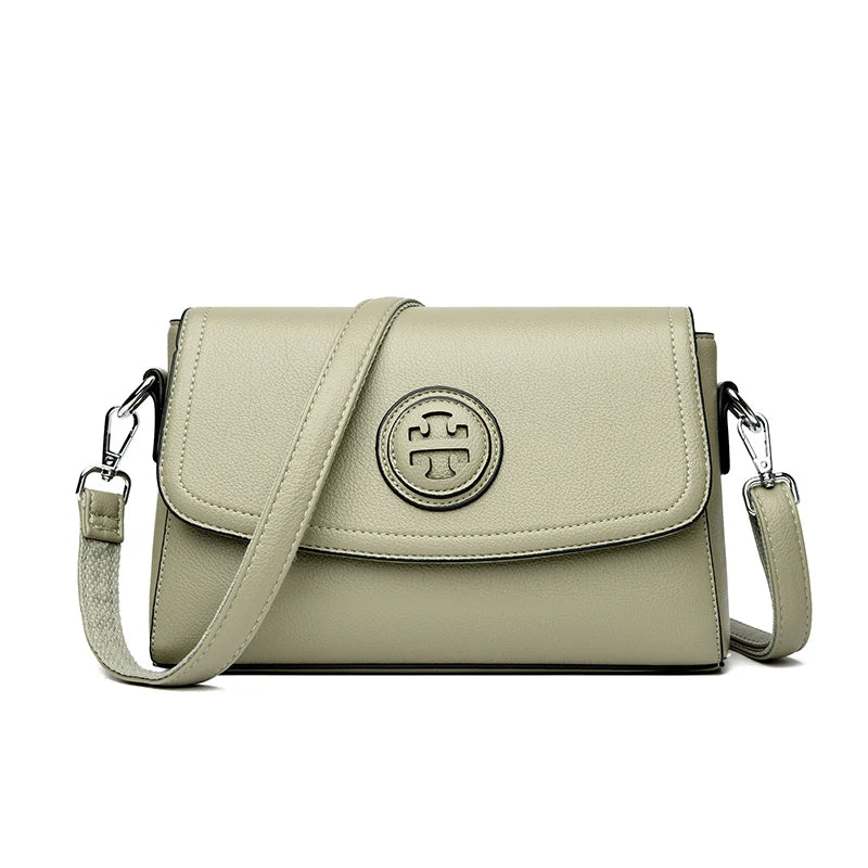 2024 Women Leather Shoulder Messenger Bags Luxury Handbags Designer Sac A Main Female Vintage Crossbody Bags For Women Tote Bag