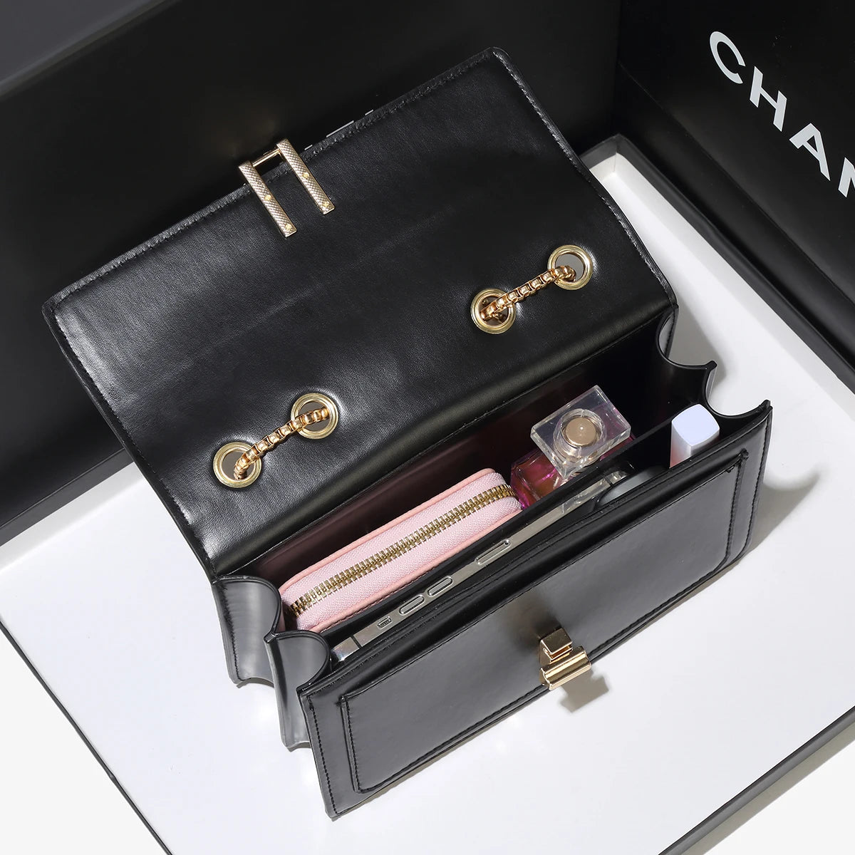 Belt decoration flip cover handbag crossbody bag