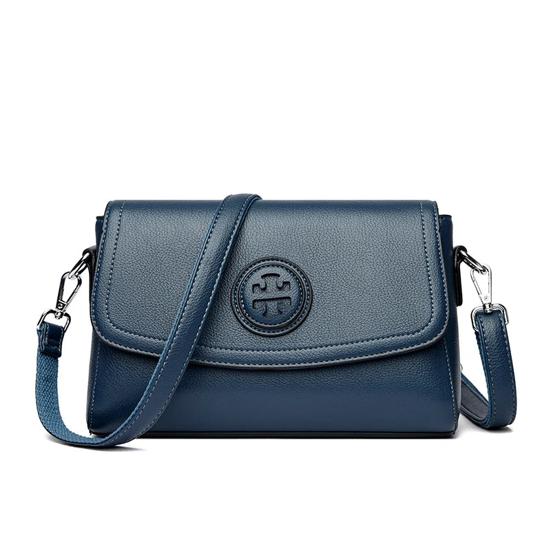 2024 Women Leather Shoulder Messenger Bags Luxury Handbags Designer Sac A Main Female Vintage Crossbody Bags For Women Tote Bag